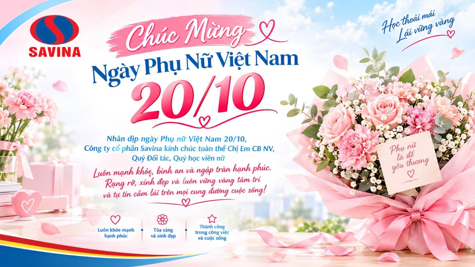 CHÚC MỪNG NGÀY PHỤ NỮ VIỆT NAM 20/10
